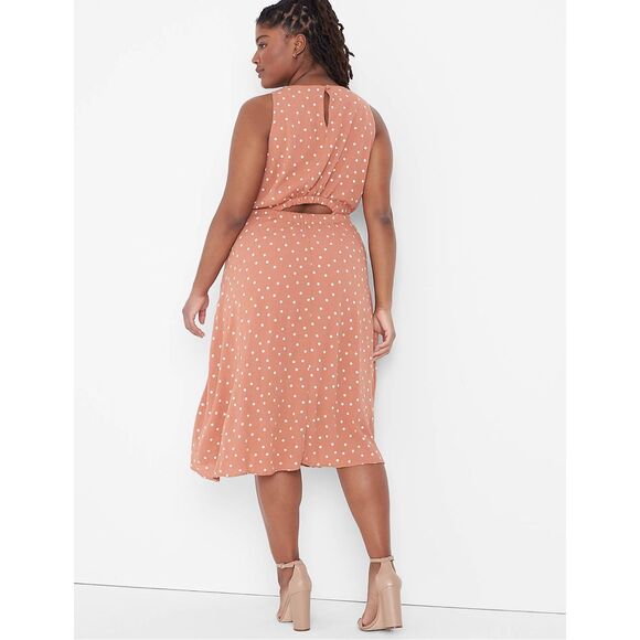 Lane Bryant Sleeveless Cutout-Back Fit & Flare Dress size 24 NWT - Picture 2 of 11